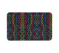 WXWJSHMGC Tapis de bain en terre de diatomée avec imprimé écailles de dragon - Antidérapant - Séchage instantané - Respectueux de l'environnement - 50 x 80 cm