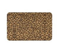 WXWJSHMGC Tapis de bain en terre de diatomée avec imprimé léopard sauvage - Antidérapant - Séchage instantané - Respectueux de l'environnement - 50 x 80 cm