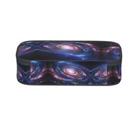 WXWJSHMGC Trousse à crayons avec impression d'énergie cosmique en spirale spatiale - Jolie trousse à crayons avec fermeture éclair grande boîte à crayons pour étudiant