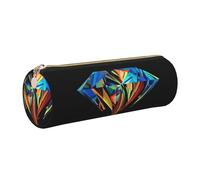 WXWJSHMGC Trousse à crayons en cuir avec fermeture éclair et motif galaxie - Pour l'école, le travail, le bureau, doré, Taille unique, Trousse de beauté