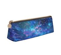 WXWJSHMGC Trousse à crayons en cuir avec imprimé aurores boréales du Nord Lights - Trousse à crayons personnalisée portable de grande capacité pour école secondaire filles garçons