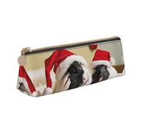 WXWJSHMGC Trousse à crayons en cuir avec imprimé cochons d'Inde - Trousse à stylos plume personnalisée - Grande capacité - Pour l'école secondaire - Pour filles et garçons