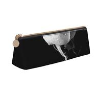 WXWJSHMGC Trousse à crayons monochrome en cuir imprimé rose pour stylo plume, trousse portable de grande capacité pour l'école secondaire, filles et garçons