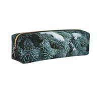 WXWJSHMGC Trousse à crayons simple en cuir avec poche zippée métallique pour filles, garçons, étudiants, collège, doré, Taille unique, Trousse de beauté