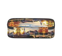 WXWJSHMGC Trousse à crayons Strasbourg Sundown - Jolie trousse avec fermeture éclair - Grande boîte à crayons pour étudiant