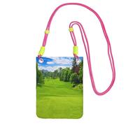 WXWJSHMGC Vancouver Golf Course Print Mini sac à bandoulière pour téléphone portable et smartphone, Fuchsia, Taille unique