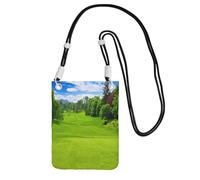 WXWJSHMGC Vancouver Golf Course Print Mini sac à bandoulière pour téléphone portable et smartphone, Noir , Taille unique