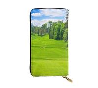 WXWJSHMGC Vancouver Portefeuille long en cuir synthétique imprimé parcours de golf pour femmes, hommes