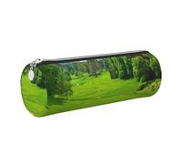 WXWJSHMGC Vancouver Trousse à crayons en cuir avec fermeture éclair Motif parcours de golf Pour l'école, le travail, le bureau, Argenté., Taille unique, Trousse de beauté