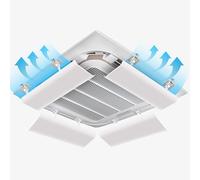 WXXSHGDW Deflecteur Climatisation Plafond, Deflecteur Air Climatisation Angle Réglable, Anti-condensation Aide aux Déflecteurs D'aération de Circulation D'air de Refroidissement/chauffage (1 Pcs) (Si