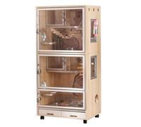 WXXSHGDW Grande Cage Chinchilla, Cage Furet, Cage a Lapin, Cage Cochon d'Inde, Cages pour Petits Animaux avec Roues et Plateau Coulissant, pour Chinchillas, Furets, Lapins, Cochons d'Inde
