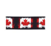WXXWXD Bannière de vacances imprimée drapeau canadien - 61 x 180,3 cm, parfaite pour les fêtes de vacances et les rassemblements avec des amis.