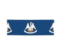 WXXWXD Bannière de vacances imprimée drapeau de l'État de Louisiane - 61 x 180,3 cm, parfaite pour les fêtes de vacances et les rassemblements avec des amis.