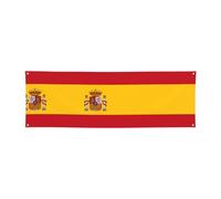 WXXWXD Bannière de vacances imprimée drapeau espagnol - 61 x 180,3 cm, parfaite pour les fêtes de vacances et les rassemblements avec des amis.