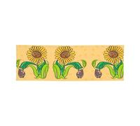 WXXWXD Bannière imprimée graines de tournesol et tournesols - 61 x 180,3 cm, parfaite pour les fêtes de vacances et les rassemblements avec des amis.