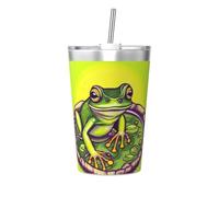WXXWXD Bouteille isotherme de voyage ultralégère avec imprimé grenouille dans un étang