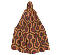WXXWXD Cape à capuche imprimée Shining Overlook, costume d'Halloween, peut être utilisée pour les fêtes, les jeux de rôle, nœud papillon, sans fermeture éclair, cape à capuche surdimensionnée