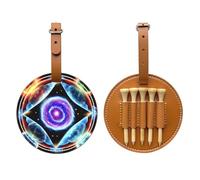 WXXWXD Cosmic Stars Sac de rangement pour tees de golf Imprimé étoiles - Rangement portable, facile à organiser