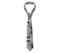 WXXWXD Cravate imprimée pour homme Sketching an Eagle - Design minimaliste - Convient pour une utilisation professionnelle et décontractée - Noir - Taille unique