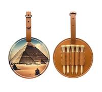WXXWXD Dreaming of the Pyramids of Khufu Sac de rangement imprimé pour tees de golf - Rangement portable, organisez facilement les tees
