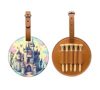 WXXWXD Fairytale Castle Sac de rangement pour tees de golf imprimé - Rangement portable, facile à organiser