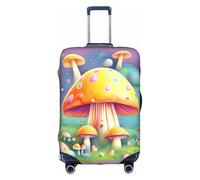 WXXWXD Fantasy Dream Housse de bagage imprimée champignon, double couture tout autour, matériau hautement élastique, adaptée pour les voyages et les voyages d'affaires