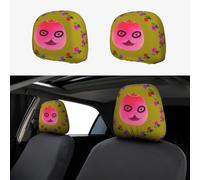 WXXWXD Funny Face Peach Lot de 2 housses pour appuie-tête de voiture, SUV, camion, camionnette, etc., pour améliorer le confort dans la voiture