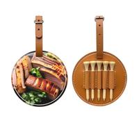 WXXWXD Golden Roast Sac de rangement pour tees de golf - Rangement portable, facile à organiser