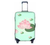 WXXWXD Housse de bagage imprimée avec des fleurs de lotus qui attendent de fleurir, double couture tout autour, matériau hautement élastique, adaptée pour les voyages et les voyages d'affaires