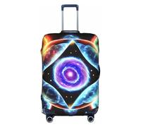 WXXWXD Housse de bagage imprimée Cosmic Stars, double couture tout autour, matériau hautement élastique, adaptée pour les voyages et les voyages d'affaires