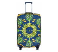 WXXWXD Housse de bagage imprimée Yin Yang Totem, double couture tout autour, matériau hautement élastique, adaptée pour les voyages et les voyages d'affaires