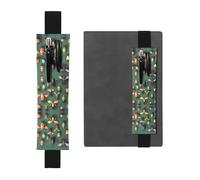 WXXWXD Insect Atlas Porte-crayon élastique imprimé - Papeterie de rentrée scolaire, marque-page cadeaux pour les meilleures amies, les enfants et les enseignants