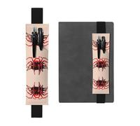 WXXWXD Joli porte-crayon élastique imprimé petite araignée rouge - papeterie de rentrée scolaire, marque-page cadeaux pour les meilleures amies, les enfants et les enseignants