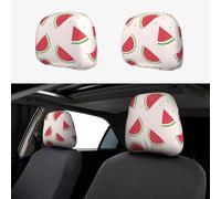 WXXWXD Lot de 2 housses d'appui-tête de voiture pastèque rose, adaptées pour les voitures, SUV, camions, camionnettes, etc., pour améliorer le confort dans la voiture