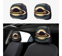 WXXWXD Lot de 2 housses pour appuie-tête de voiture Saturn - Convient pour les voitures, SUV, camions, camionnettes, etc., pour améliorer le confort dans la voiture