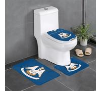 WXXWXD Lot de 3 tapis de salle de bain imprimé drapeau de la Louisiane pour baignoire, cuisine, porte, intérieur et extérieur