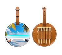 WXXWXD Maldives Vacances Sac de rangement imprimé pour tees de golf - Rangement portable, facile à organiser