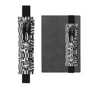 WXXWXD Porte-crayon élastique imprimé chaton rayé noir et blanc - papeterie de rentrée scolaire, marque-page cadeaux pour les meilleures amies, les enfants et les enseignants