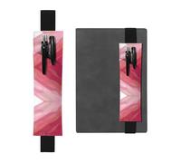 WXXWXD Porte-crayon élastique imprimé de style dégradé rose - papeterie de rentrée scolaire, marque-page cadeaux pour les meilleures amies, les enfants et les enseignants