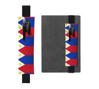WXXWXD Porte-crayon élastique imprimé drapeau des Philippines - Papeterie de rentrée scolaire, marque-page cadeaux pour les meilleures amies, les enfants et les enseignants