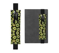 WXXWXD Porte-crayon élastique imprimé kiwi vert - papeterie de rentrée scolaire, marque-page cadeaux pour les meilleures amies, les enfants et les enseignants