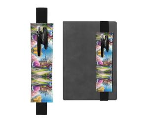 WXXWXD Porte-crayon élastique imprimé licorne conte de fées - papeterie de rentrée scolaire, marque-page cadeaux pour les meilleures amies, les enfants et les enseignants