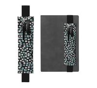 WXXWXD Porte-crayon élastique imprimé visage de panda noir et blanc - papeterie de rentrée scolaire, marque-page cadeaux pour les meilleures amies, les enfants et les enseignants