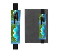 WXXWXD Porte-crayons élastique imprimé « An Island in the Ocean » - Papeterie pour la rentrée scolaire, marque-page cadeaux pour les meilleures amies, les enfants et les enseignants