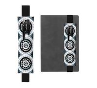 WXXWXD Porte-crayons élastique rond noir et blanc imprimé totem - papeterie de rentrée scolaire, marque-page cadeaux pour les meilleures amies, les enfants et les enseignants