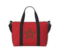 WXXWXD Sac à main pour femme avec drapeau du Maroc imprimé, adapté pour le travail, le fitness, les voyages, sac à bandoulière tendance et polyvalent