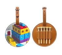 WXXWXD Sac de rangement pour tees de golf avec blocs de construction colorés - Rangement portable, facile à organiser