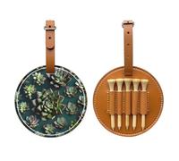 WXXWXD Sac de rangement pour tees de golf avec imprimé de nombreuses plantes succulentes - Rangement portable, facile à organiser