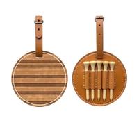 WXXWXD Sac de rangement pour tees de golf avec texture de couleur bois originale - Rangement portable, facile à organiser
