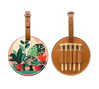 WXXWXD Sac de rangement pour tees de golf en pot avec imprimé plantes vertes d'intérieur - Rangement portable, facile à organiser